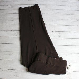 Sag Harbor Women's Trouser Suit Dress Pants Plus Size 22W Brown Slimming
